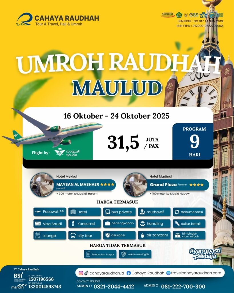 Paket Umroh 16 Oktober 2025 | Travel Umroh | Travel haji