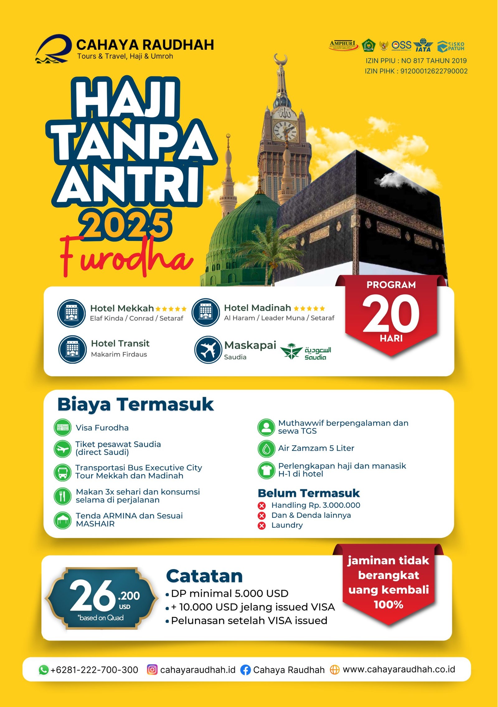 Haji Tanpa Antri Murah 100 juta Bintang 5 | Travel Haji | Travel Umroh