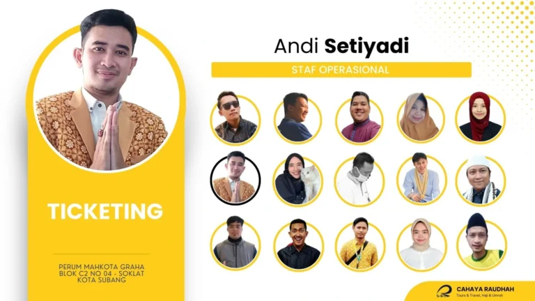 Staf Operasional Cahaya Raudhah Andi Setiyadi
