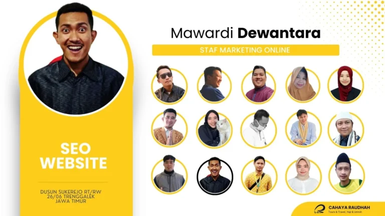 SEO Spesialis Cahaya Raudhah - Mawardi Dewantara